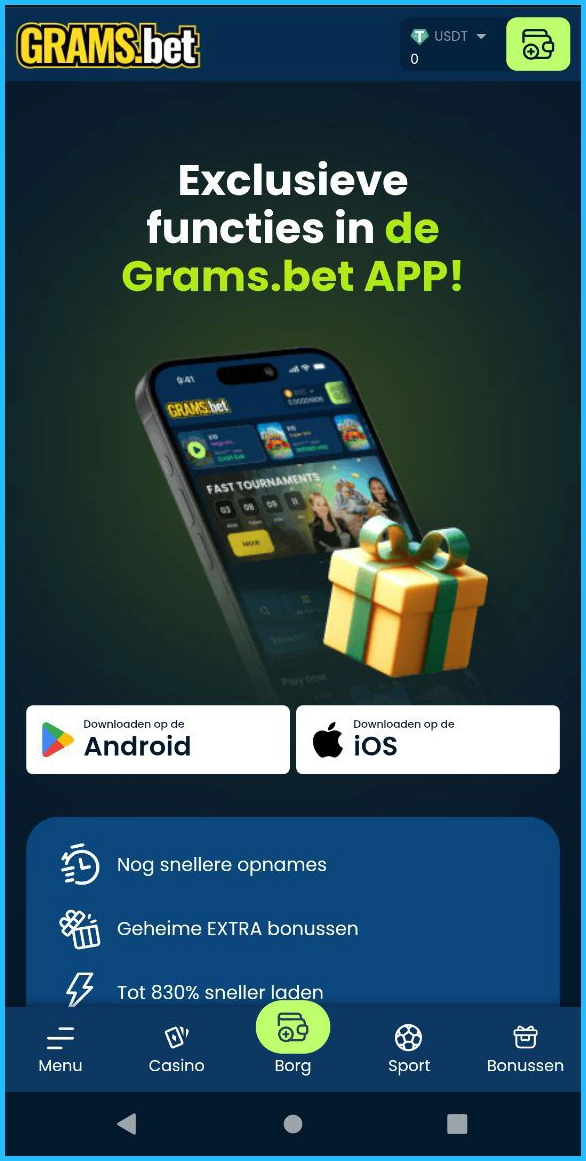 Mobiele oplossing voor onbeperkt speelplezier bij Grams Bet